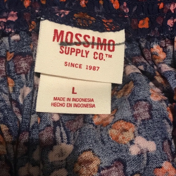 Mossimo Supply Co. Floral Multicolored Midi Skirt- Women’s Size Large - Picture 4 of 8